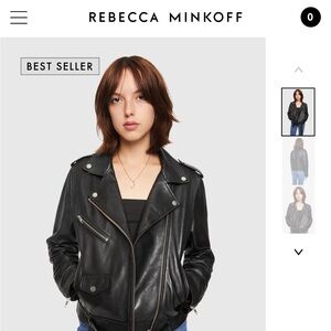 NWT Rebecca Minkoff faux leather jacket